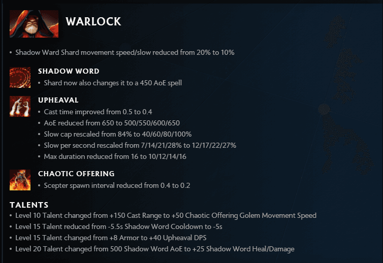 The Warlock Changes in Patch 7.29 (via <a href="https://www.dota2.com/dawnbreaker" target="_blank" rel="noreferrer noopener nofollow">dota2.com</a>)