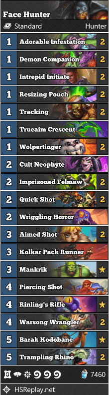 Face Hunter Decklist