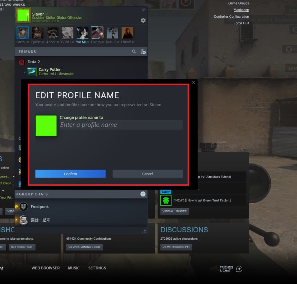 You can now alter your name while still in-game.