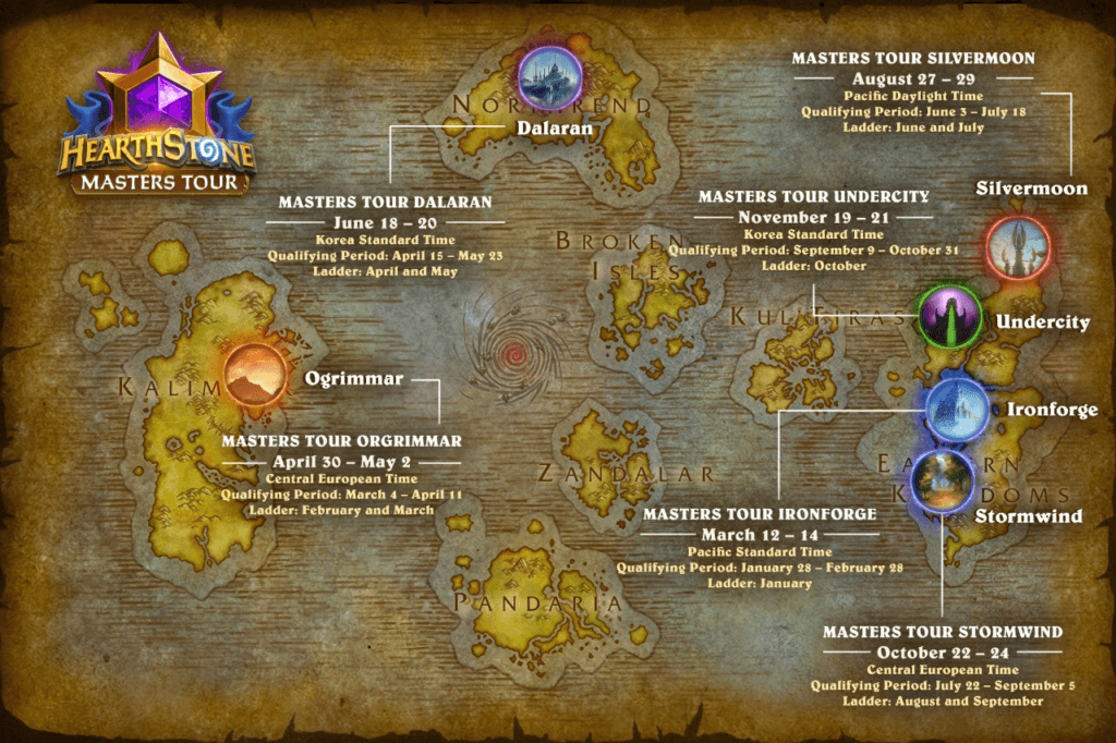 Hearthstone Masters Tour Roadmap