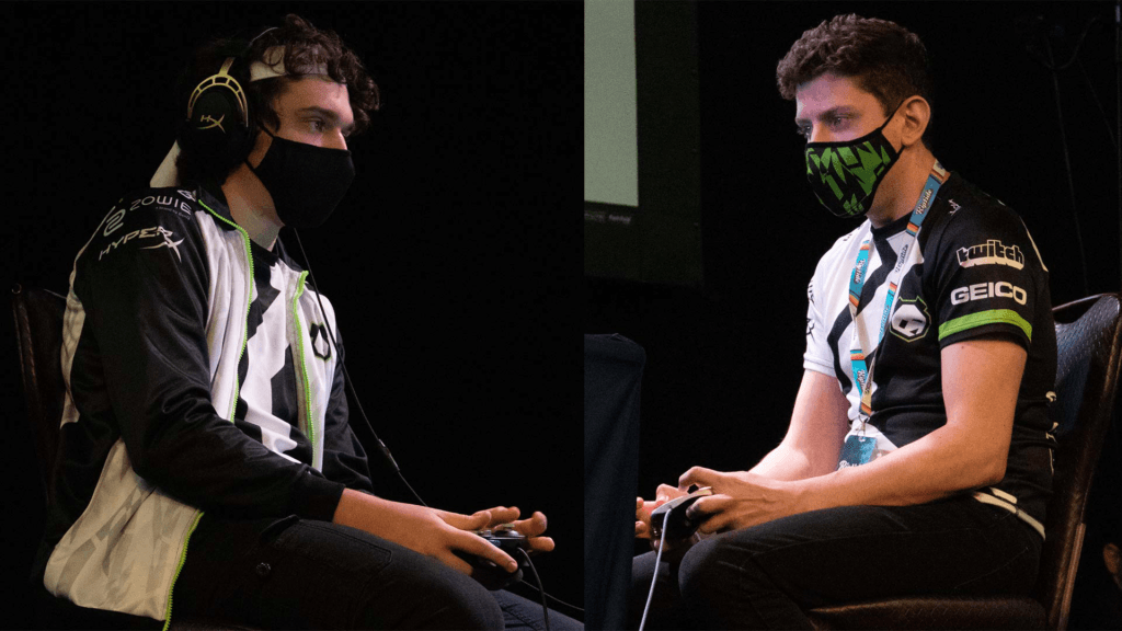 Panda Global's Plup and iBDW competing in the Grand Finals for Melee at Riptide.  Photo: Will English IV for Esports.gg