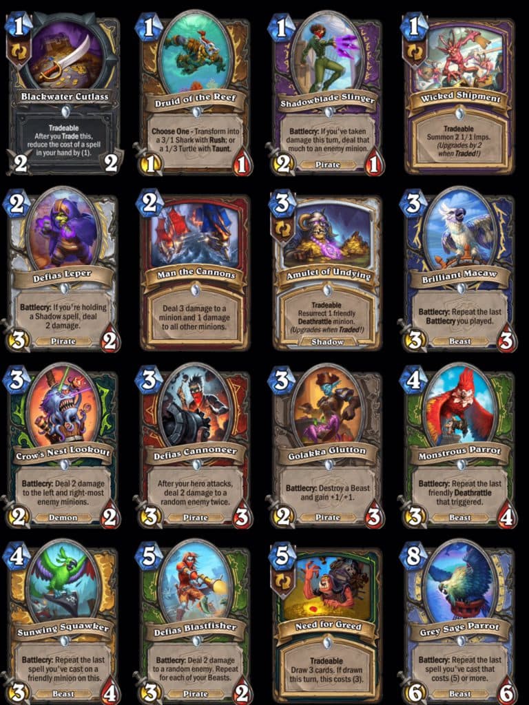 Deadmines Miniset reveled cards - By <a href="https://twitter.com/ben_heathstone" target="_blank" rel="noreferrer noopener nofollow">@Ben_Hearthstone</a>