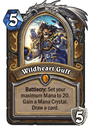 <em>Guff faced his biggest challenge yet: making friends on a battlefield.</em><br> <strong>Alterac Valley's Hero Card reveled </strong> <br><strong>Hero Power</strong>: Nurture (2 Mana) Choose One - Draw a card; or Gain a Mana Crystal