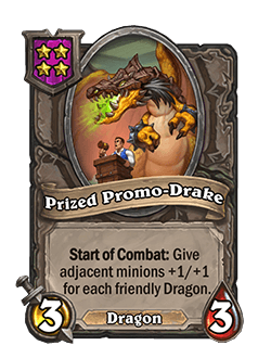 Prized Promo-Drake<br>Old: 5 Attack, 5 Health&nbsp;<strong>→</strong>&nbsp;<strong>New: 3 Attack, 3 Health</strong>