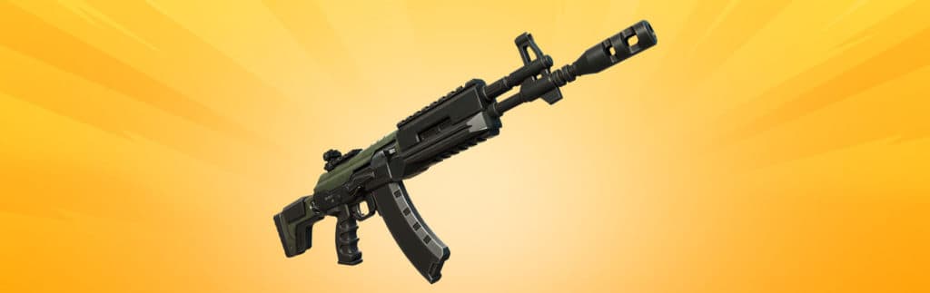 Ranger Assault rifle. Image Credit: <a href="https://esports.gg/news/fortnite/ludwig-mondays-fortnite-epic-games/">Epic Games</a>.