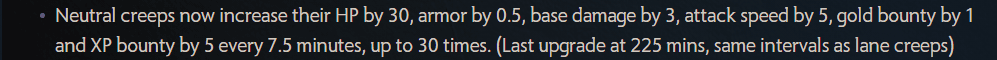 Patch 7.31 update on neutral creeps