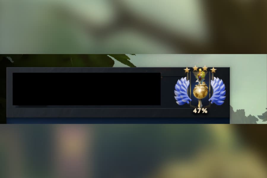 You can see your progress to the next star or medal by the percentage displayed on your Dota 2 profile.