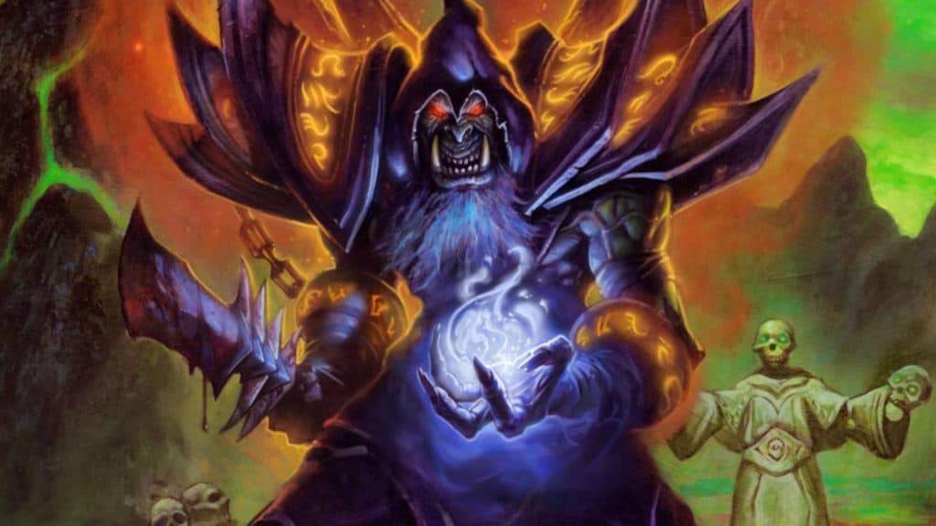 Gul'dan artwork in Hearthstone. Image via Blizzard Entertainment.