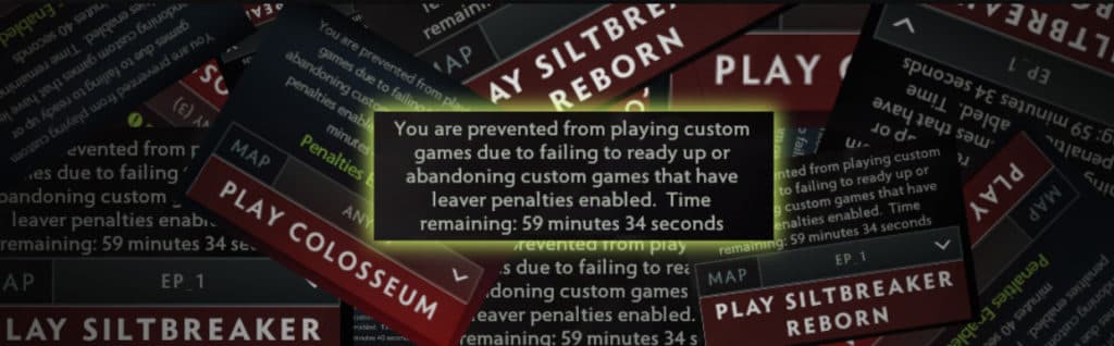 The unreasonable penalty bans continue to ruin custom games. Source: https://fcalife.github.io/fixthelobbies/