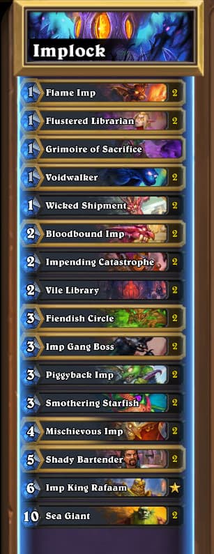 The most popular deck currently.