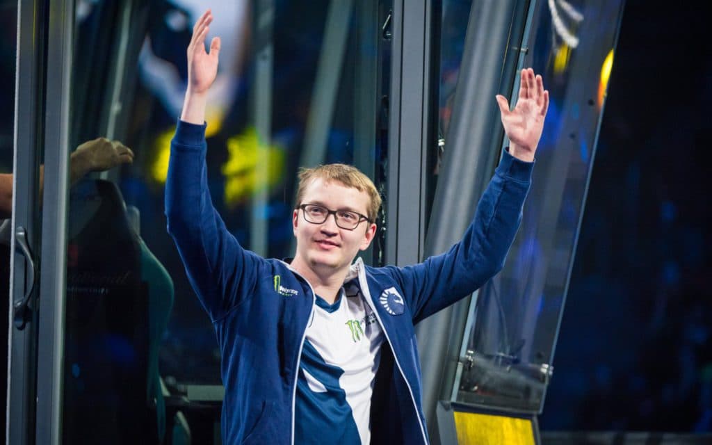 Matumbaman at TI7 (Image: <a href="https://twitter.com/TeamLiquid/status/1460967912643170310/photo/3">@TeamLiquid</a>)