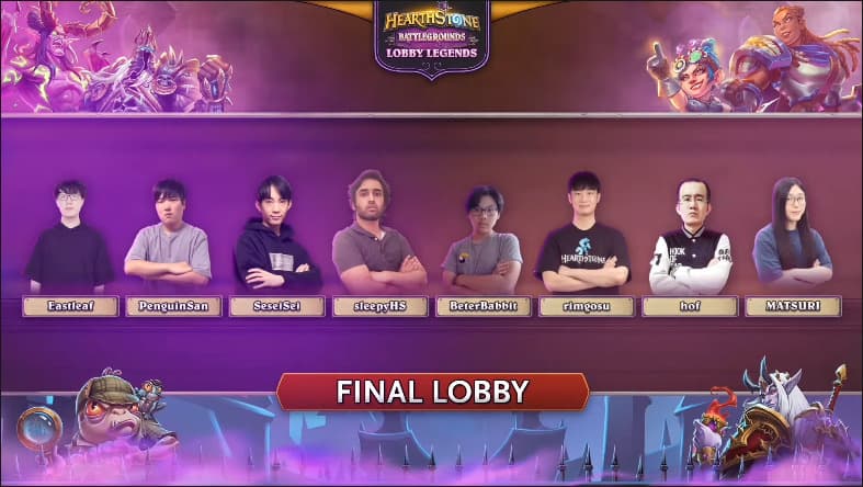 Battlegrounds Lobby Legends Finals - Image via Blizzard