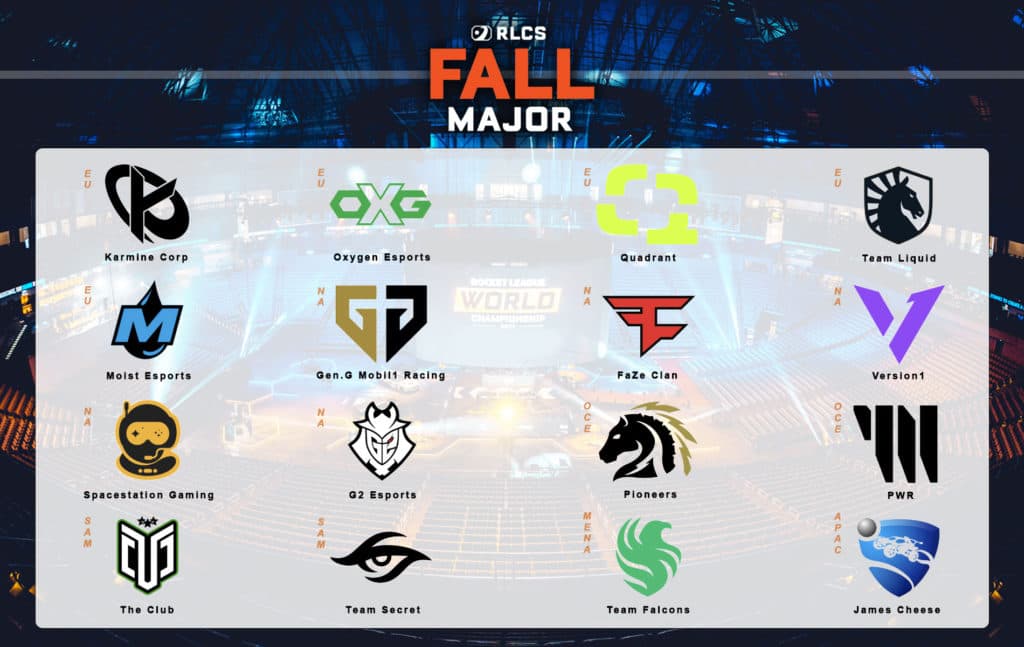 RLCS 2022-23 Fall Major Teams