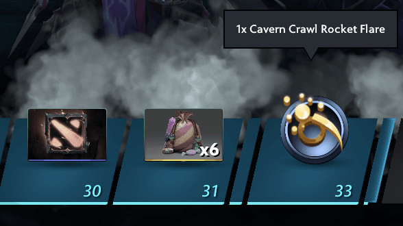 The Battle Pass gifts you 1x Cavern Crawl Rocket Flare tool at Level 33.