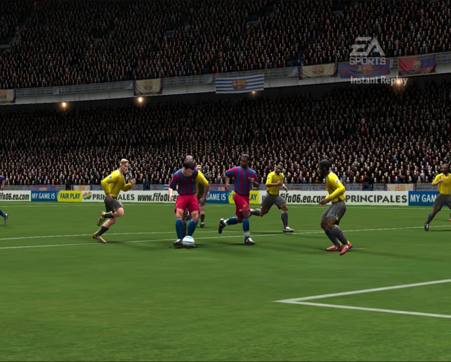 FIFA 06 sees sharper graphics.<br>Screencapped from <a href="https://youtu.be/UkV7vv1JRjk" target="_blank" rel="noreferrer noopener nofollow">igcompany.</a>