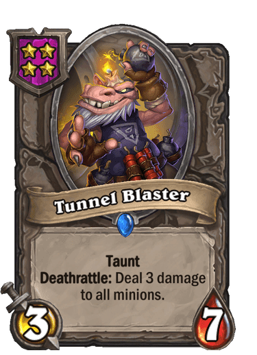 Tunnel Blaster counters Divine Shields in the Battlegrounds late game<br>Image via Blizzard